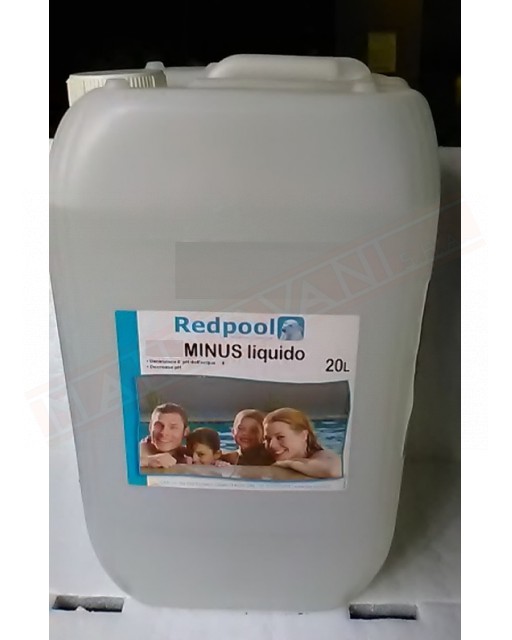 Prodotti chimici per piscina minus riduttore di ph liquido 20 lt