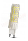 Lampadina led G9 7W 650 lumen luce calda 2700k 21x71 mm non dimmerabile classe energetica a+