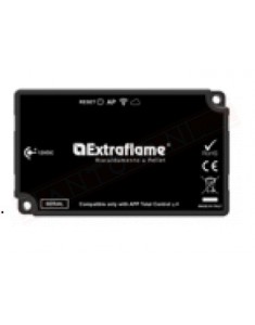 Modulo remoto etichetta nera wifi per prodotti Extraflame verificare sul sito www.extraflame.it/support la compatibilita'