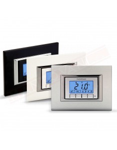 Termostato incasso con display a batterie non fornite Fantini e Cosmi termostato incasso estate inverno digitale 3 temperature