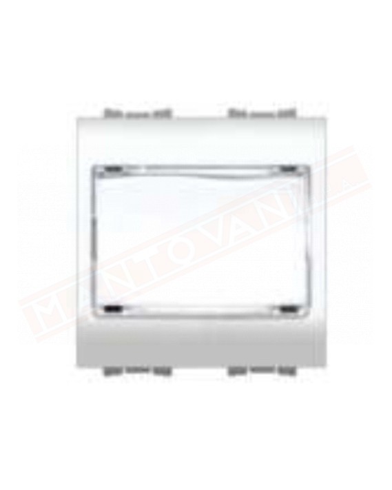 Feb Elettrica Flexì bianco opaco pulsante con portanome 1p 16a 230v p 32,5 mm