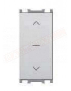 Feb Elettrica Flat doppio pulsante NO grigio imq 16a p 44 mm compatibile con placche P. V.