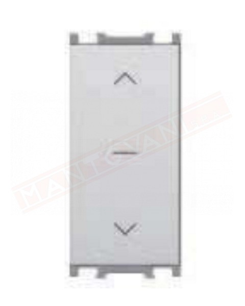 Feb Elettrica Flat doppio interruttore grigio imq 16a p 44 mm compatibile con placche plana