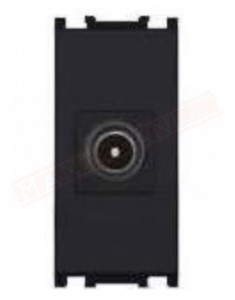 Feb Elettrica Flat presa nera terminale tv sat maschio p 25,5 mm
