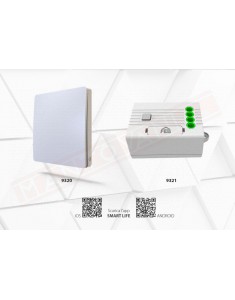 Feb elettrica kit rele singolo con pulsante wi fi senza pile funziona con piezo interno il rele fino a 5 A 220v