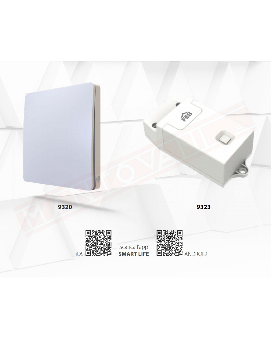 Feb elettrica kit rele singolo dimmerabile per led con pulsante wi fi senza pile funziona con piezo interno il rele 220v