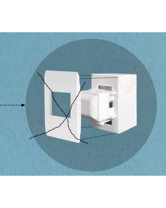 Feb elettrica pulsante da parete o tavolo wi fi senza pile funziona con piezo interno portata 25 mt 86x86x16 mm ip67