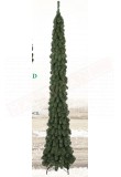 Albero di natale matita CM 240 485 rami pvc fasciati. albero molto simile a un cipresso per piccoli spazi diametro 60cm