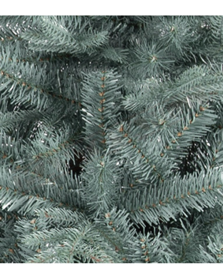 Albero di Natale CM 150 539 rami in pe e pvc tipo pino argentato apertura rami ad ombrello diametro 91 cm base in metallo