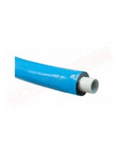GIACOMINI 20X2 Tubo multistrato isolato MM 10 PEX B AL PEX B con rivestimento di colore blu