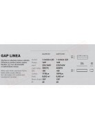 Gap Linea applique a led 16w 3000k 1778 lm cm 28.6 x 5.5x 8.3