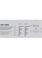 Gap Linea applique a led 24w 4000k 2601lm cm 38.6 x 5.5x 8.3