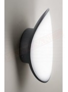 Lampada a parete per esterni ip65 grigio antracite cm 11.5x23.5x7.5 a led 13w 1200lm 4000k