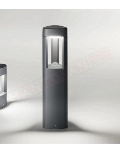 Lampada da terra per esterni ip44 in alluminio antracite h. cm 50 1xgx53