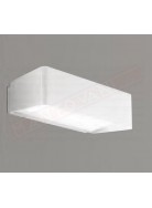 Lampada a parete per esterni ip65 bianca cm 24.8x11.5x 7 a led 13w 1300lm 4000k