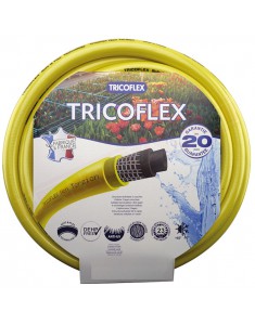 Tricoflex soft e flex tecnology 15 mm x 20.5 mm x 50 mt tubo per irrigazione giallo con magliatura antitorsione