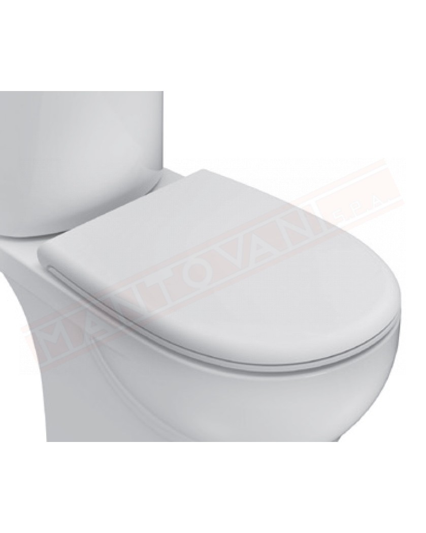 Copriwater Grace bianco rimovibile con cerniere chiusura rallentata solo per wc gr004