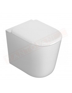 Globo vaso terra con scarico CLEANSTORM LALITA cm 54X36 bianco lucido Sanitari bagno Ceramica Globo