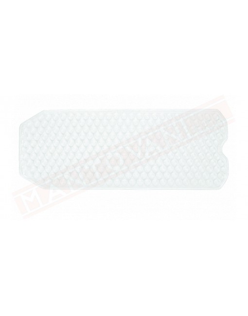 Gedy tappeto antiscivolo per vasca in pvc plastificato trasparente misure art 104x40x0,6