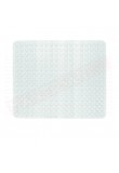 Gedy tappetino antiscivolo in pvc plastificato trasparente misure art 80x60x,6