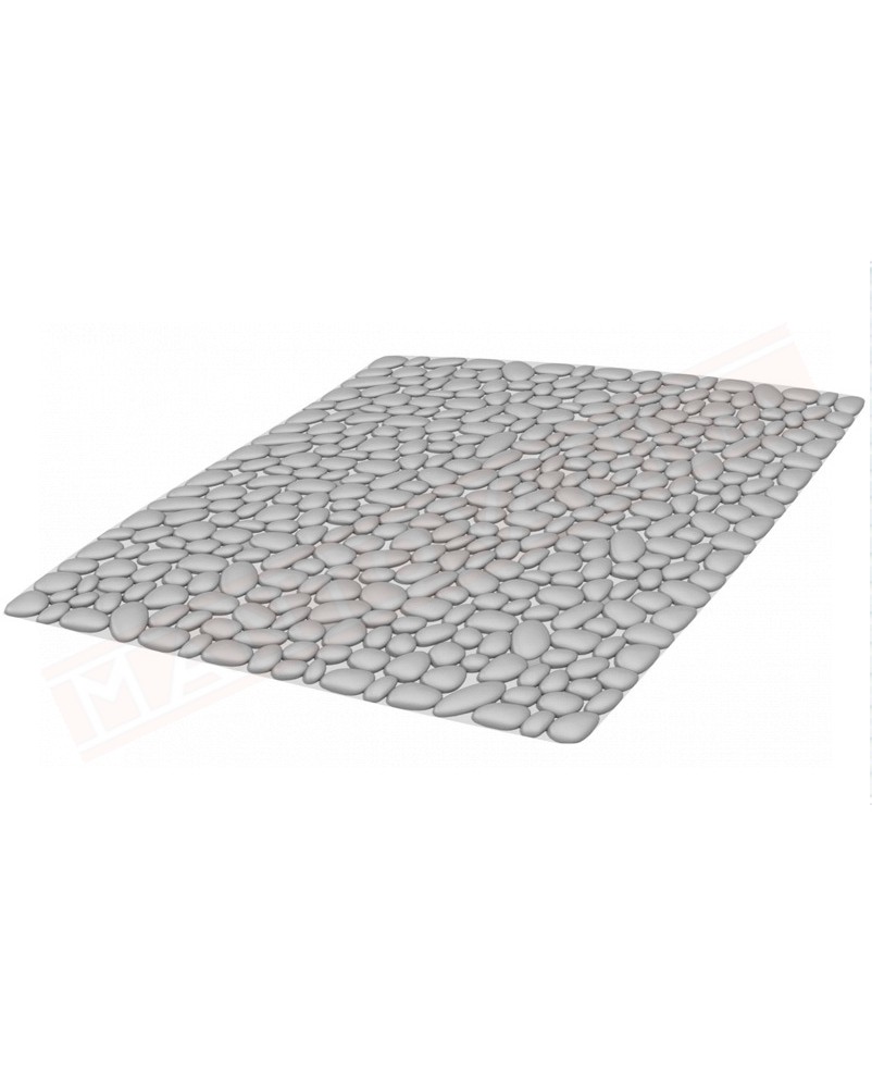 Gedy G.Pietra tappeto antiscivolo per doccia in vinile grigio misure art 55x55x1