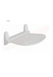 Gedy G.Sound sedile bianco ribaltabile per doccia in resine termoplastiche e acciaio misure art 38,5x35,4x15,2