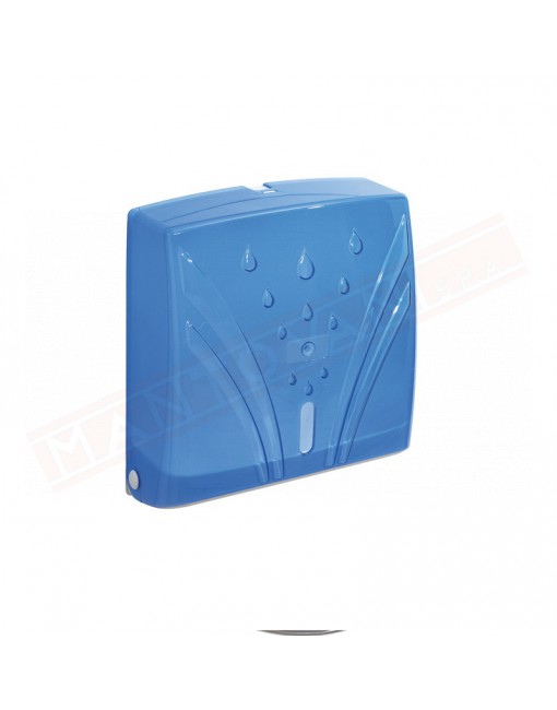 Gedy distributore salviette carta azzurro max 200 fogli in resine termoplastiche