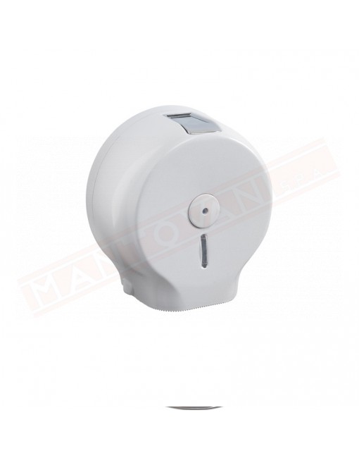 Gedy distributore bianco di carta igienica a rotoli diametro 22 con serratura di sicurezza in resina termoplastica