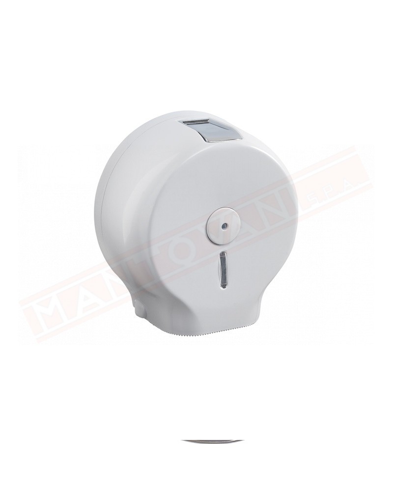 Gedy distributore bianco di carta igienica a rotoli diametro 22 con serratura di sicurezza in resina termoplastica
