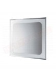Gedy specchio bagno G-Iridium 70x70 con bordo sabbiato misure art 70x2x70