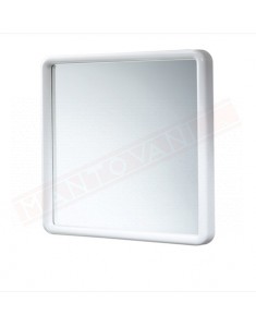 Gedy G. 2900 specchio 45x45 senza luci bianco in resina termoplastica designer Makio Hasuike