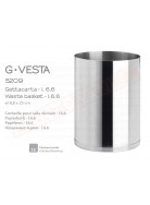 Gedy G-Vesta gettacarta da 6,5 lt in acciaio inox misure art diametro 18,8x25