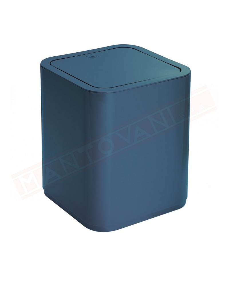 Gedy G. Seventy gettacarta 8 lt in resine termoplastiche blu petrolio misure art 20x20x24,6h