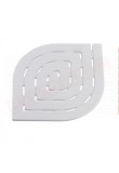 Gedy G.Spirale pedana per doccia bianca in resine termoplastiche misure art 54,5x54,5x2,2