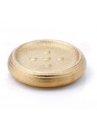 Gedy G. Astrid portasapone in ceramica oro misure art diametro 12x2,6
