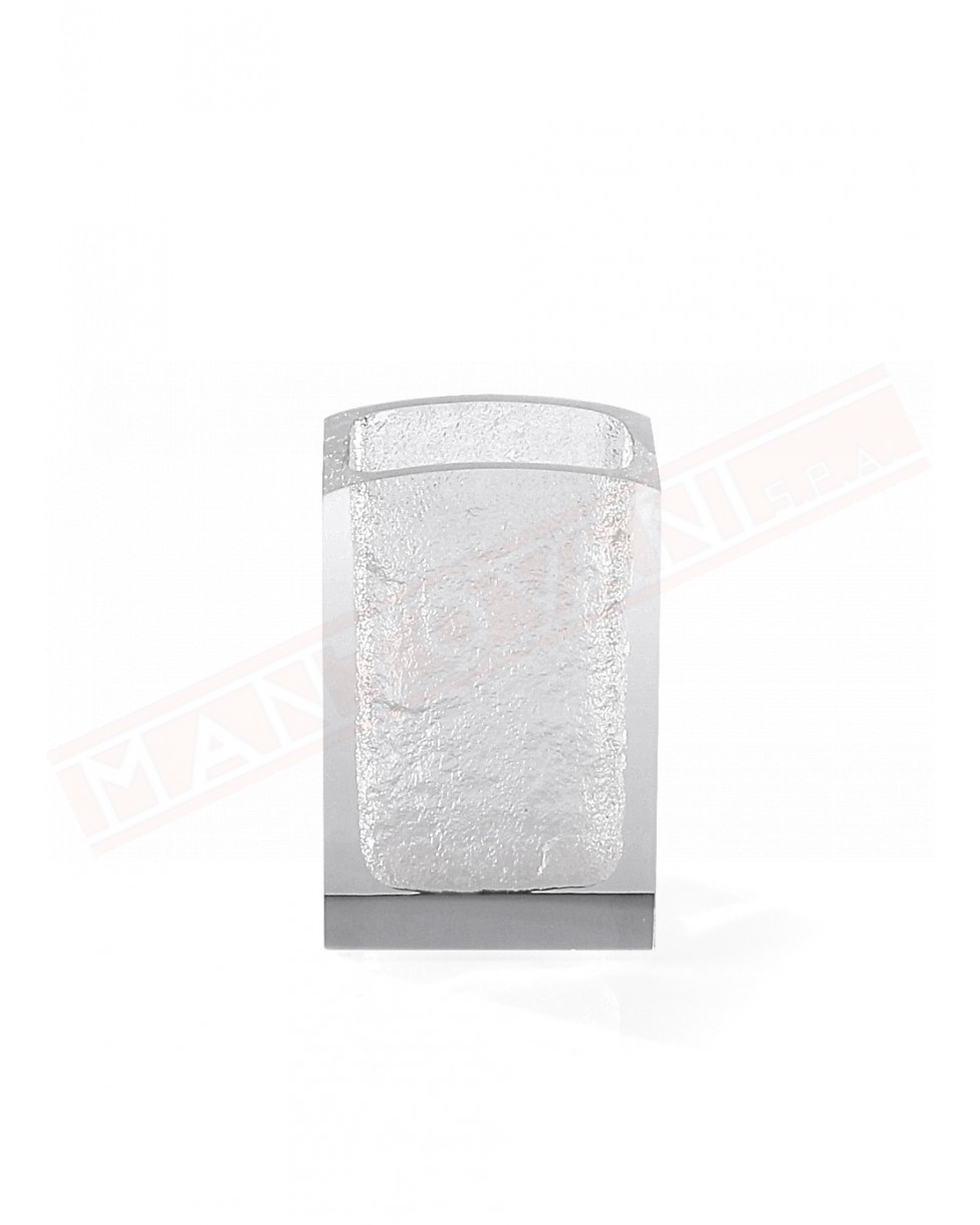 Gedy G. Antares portaspazzolini in resina color bianco misure art 8x6,2x11,7