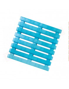 Gedy G.Lido pedana doccia in resine termoplastiche azzurra misure art 58x58x3