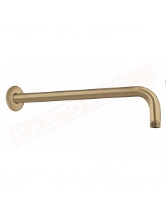 Gedy G. Tube Star 35 01 braccio doccia con rosone cm 35 diametro 20 mm connessione 1\2x1\2 in acciaio inox bronzo