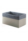 Gedy G.Lavanda scatola in rafia e nylon color grigio misure art 31x19x16,5