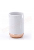 Gedy G. Rita portaspazzolini in ceramica bianco misure art diametro 7x10,5