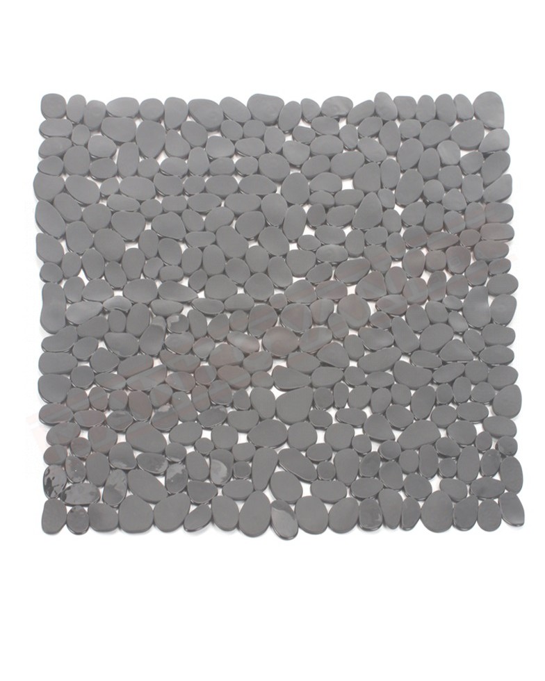 Gedy G.River tappeto antiscivolo per doccia in pvc grigio misure art 54x54x0,7