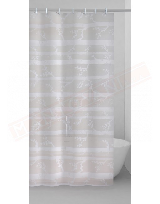 Gedy G. Incanto tenda doccia in peva color grigio con disegni cm 180 altezza 200 spessore 0,143