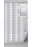Gedy G.Square tenda doccia in peva color bianco con decoro in 3D cm 180 altezza 200 spessore 0,15 confezione con anelli