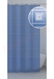 Gedy G.Square tenda doccia in peva color azzurro con decoro in 3D cm 180 altezza 200 spessore 0,15 confezione con anelli