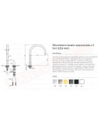 Ideal Standard Solos quadrato rubinetto da lavabo cromato sequenziale 2 fori 16 mm adatto solo per lavabi Solos