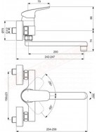 Ideal Standard Ceraflex miscelatore lavello cucina per installazione da appoggio h 192 mm l 200 mm