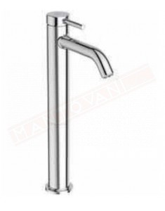 Ceraline rubinetto lavabo bluestart per lavabi appoggio con piletta e asta comando Ideal Standard sporgenza 135 h 240 mm