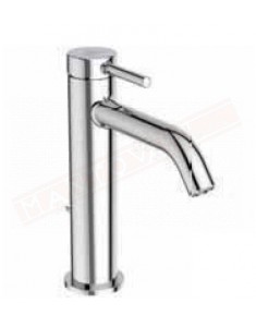 Ceraline rubinetto lavabo con piletta click clack Ideal Standard sporgenza 135 h 120 mm con sistema bluestart