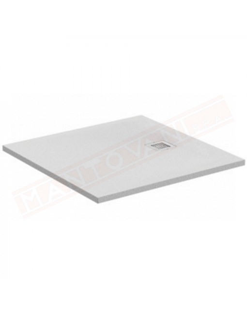 Ideal Standard ultraflat s bianco 80x80 piatto doccia ultrasottile in materiale composito senza piletta con copripiletta inox