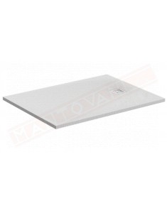 Ideal Standard ultraflat s bianco 100x80 piatto doccia ultrasottile in materiale composito senza piletta con copripiletta inox